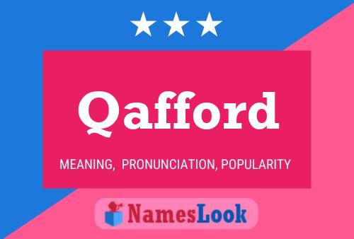 Qafford Name Poster