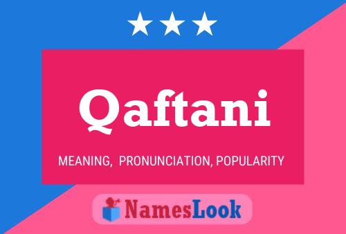 Qaftani Name Poster