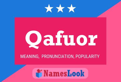 Qafuor Name Poster