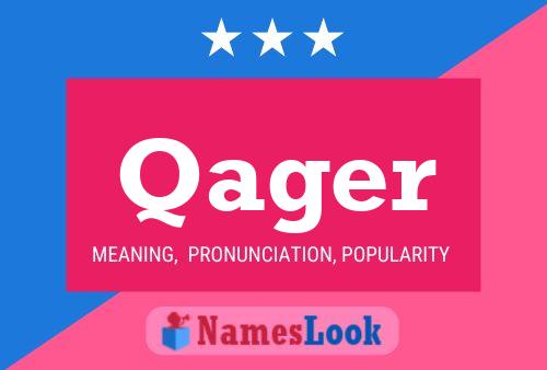 Qager Name Poster