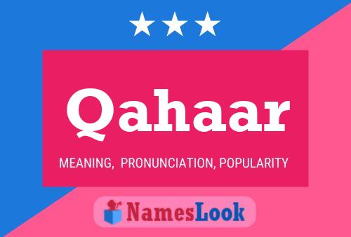 Qahaar Name Poster