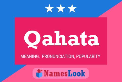 Qahata Name Poster