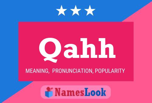 Qahh Name Poster