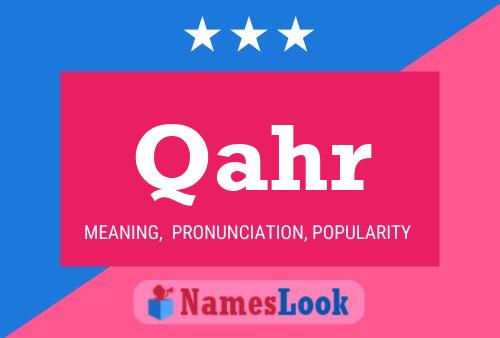 Qahr Name Poster