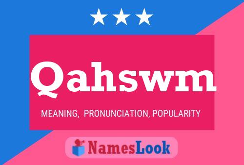 Qahswm Name Poster