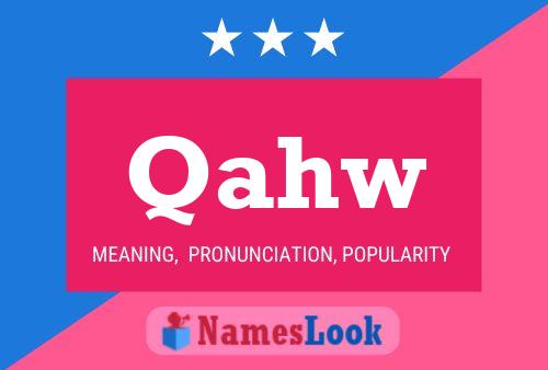 Qahw Name Poster