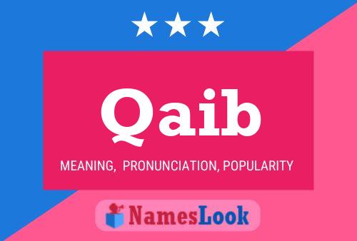 Qaib Name Poster