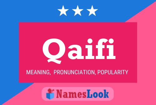 Qaifi Name Poster