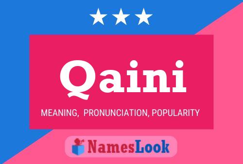 Qaini Name Poster