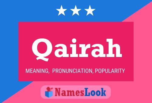 Qairah Name Poster