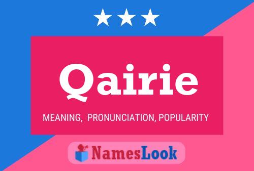 Qairie Name Poster