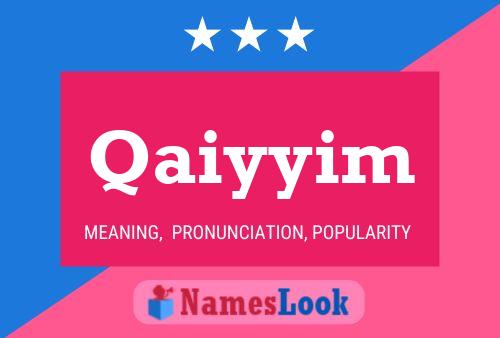 Qaiyyim Name Poster