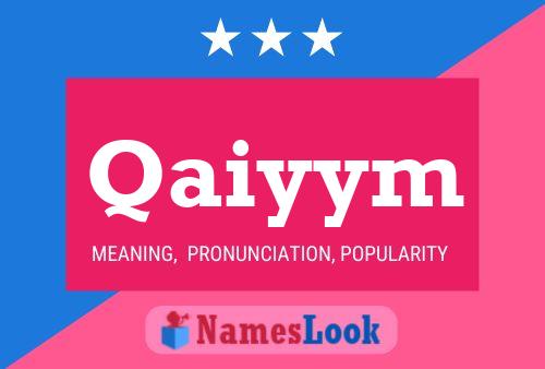 Qaiyym Name Poster