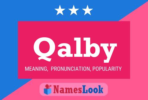 Qalby Name Poster