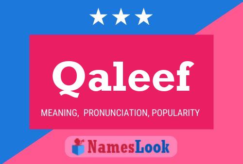 Qaleef Name Poster