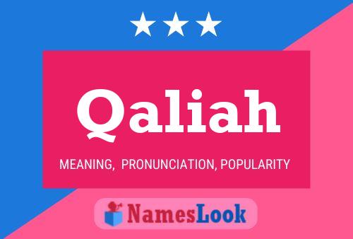 Qaliah Name Poster