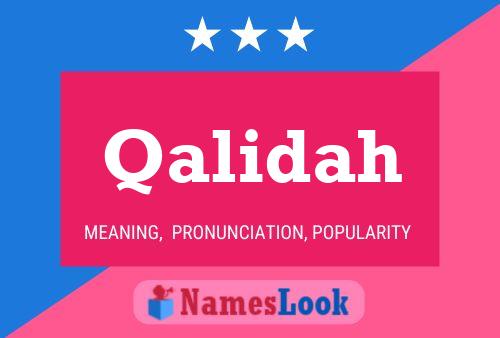 Qalidah Name Poster