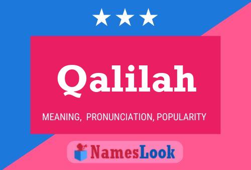 Qalilah Name Poster