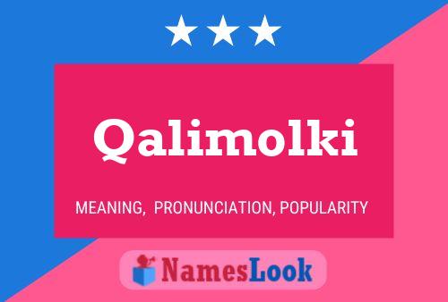 Qalimolki Name Poster