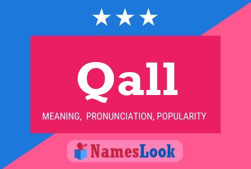 Qall Name Poster