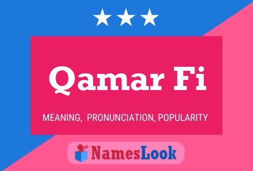 Qamar Fi Name Poster