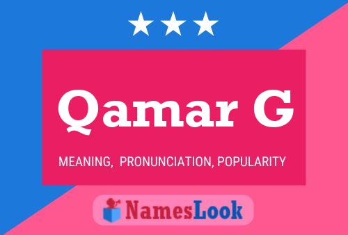 Qamar G Name Poster