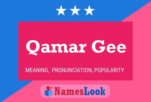 Qamar Gee Name Poster