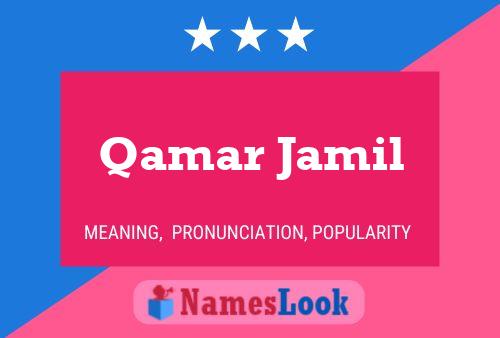 Qamar Jamil Name Poster