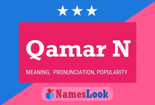 Qamar N Name Poster