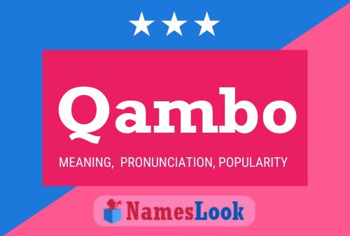 Qambo Name Poster