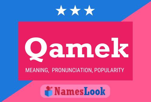 Qamek Name Poster