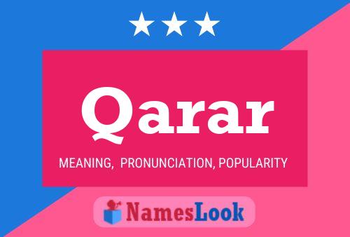 Qarar Name Poster