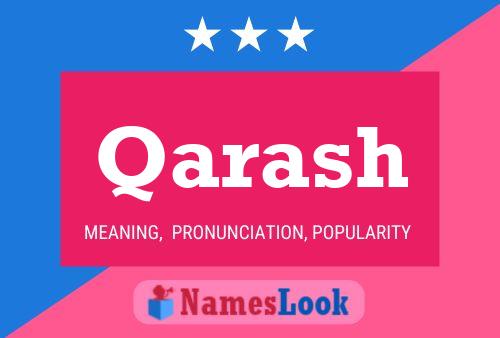 Qarash Name Poster