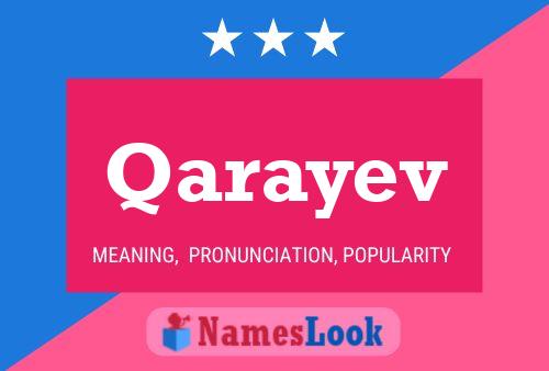 Qarayev Name Poster