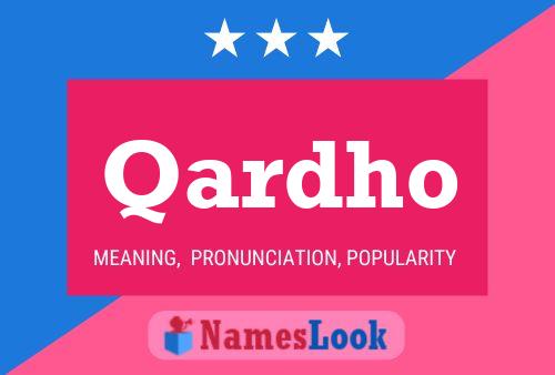 Qardho Name Poster