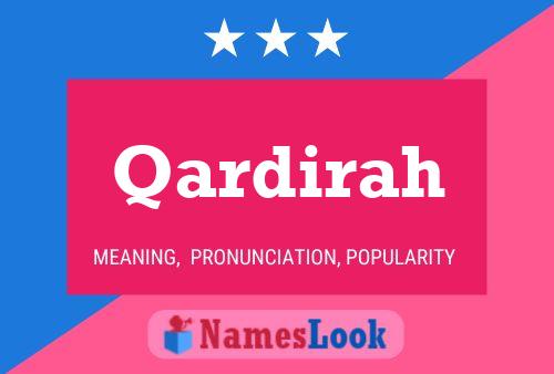 Qardirah Name Poster