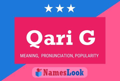 Qari G Name Poster