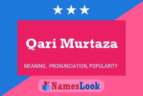 Qari Murtaza Name Poster