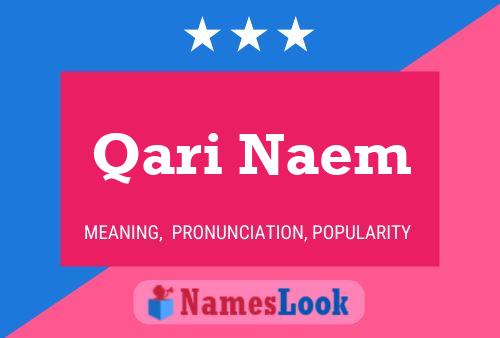 Qari Naem Name Poster