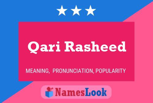 Qari Rasheed Name Poster