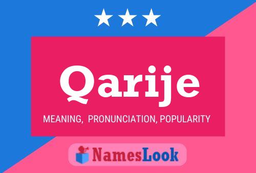 Qarije Name Poster