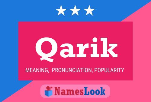 Qarik Name Poster