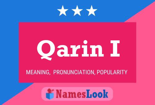 Qarin I Name Poster