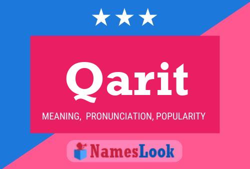 Qarit Name Poster