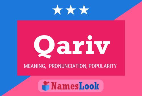 Qariv Name Poster