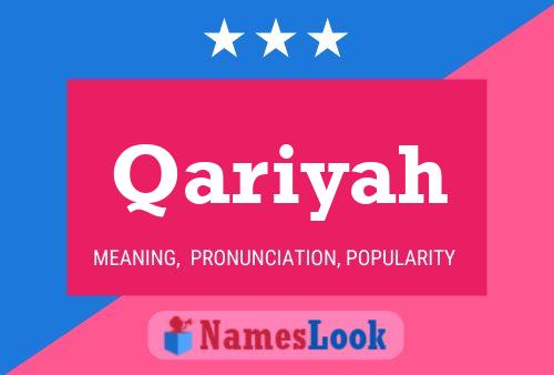 Qariyah Name Poster