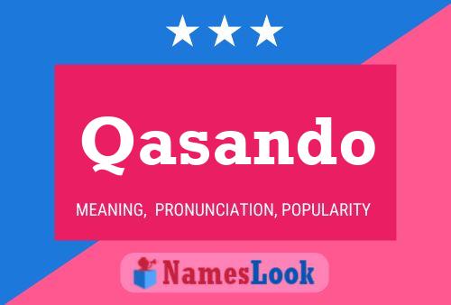 Qasando Name Poster