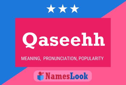 Qaseehh Name Poster