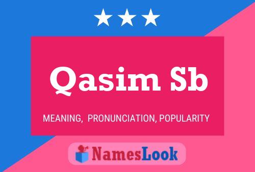 Qasim Sb Name Poster