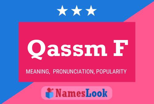 Qassm F Name Poster